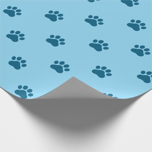 Simple Paw Print Pattern Cadeaupapier (Hoek)