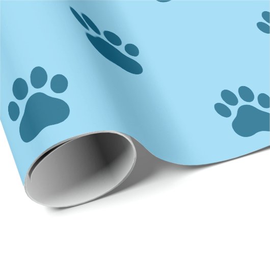 Simple Paw Print Pattern Cadeaupapier (Rol Hoek)