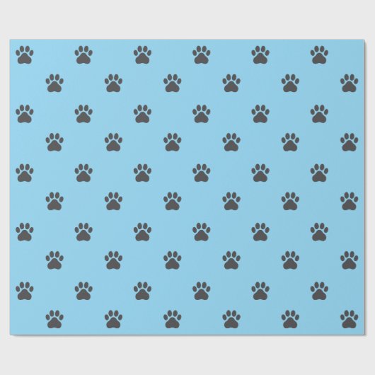 Simple Paw Print Pattern Wrapping Paper Cadeaupapier (Vlak)