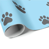 Simple Paw Print Pattern Wrapping Paper Cadeaupapier (Rol Hoek)