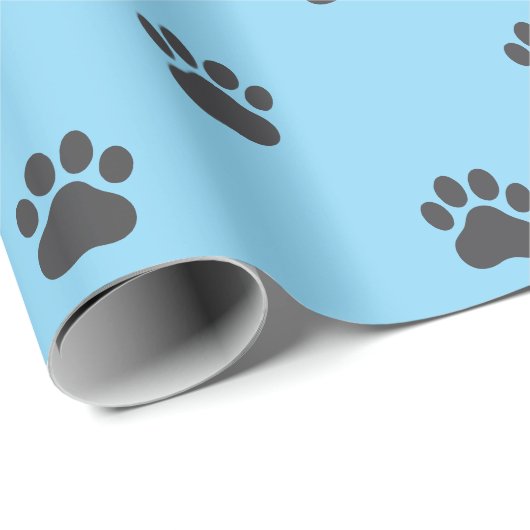 Simple Paw Print Pattern Wrapping Paper Cadeaupapier (Rol Hoek)