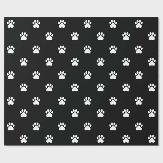 Simple Paw Print Pattern Wrapping Paper Cadeaupapier (Vlak)