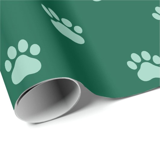 Simple Paw Print Pattern Wrapping Paper Cadeaupapier (Rol Hoek)