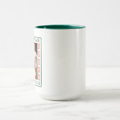 Simple Peace and Joy Picture Frame Cute Dog Photo Mok (Midden)