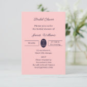 Simple Peach Gepersonaliseerd Vrijgezellenfeest Kaart (Staand voorkant)