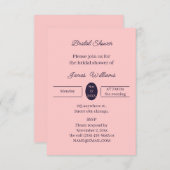 Simple Peach Gepersonaliseerd Vrijgezellenfeest Kaart (Voorkant / Achterkant)