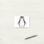 Simple Penguin Post-it® Notes (Op bureau)