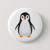 Simple Penguin Ronde Button 5,7 Cm (Voorkant)