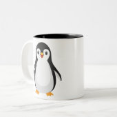 Simple Penguin Tweekleurige Koffiemok (Voorkant links)