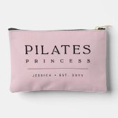 Simple Personalized Blush Pink Pilates Princess Etui (Achterkant)