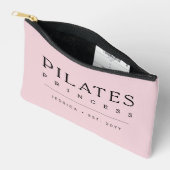 Simple Personalized Blush Pink Pilates Princess Etui (Open)