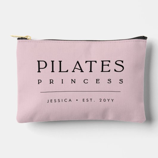 Simple Personalized Blush Pink Pilates Princess Etui (Voorkant)