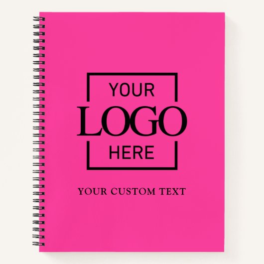 Simple Personalized Business Logo Promotional Notitieboek (Voorkant)