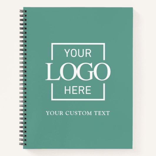 Simple Personalized Business Logo Promotional  Notitieboek (Voorkant)