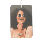 simple personalized photo car Air Freshener Luchtverfrisser (Achterkant)