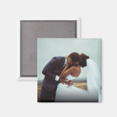Simple Personalized Wedding Pas getrouwd Foto Magneet (Voorkant / Achterkant)