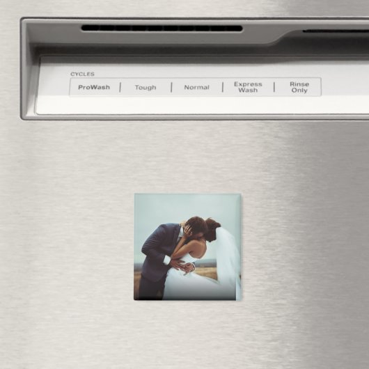 Simple Personalized Wedding Pas getrouwd Foto Magneet (Insitu (Vaatwasser))