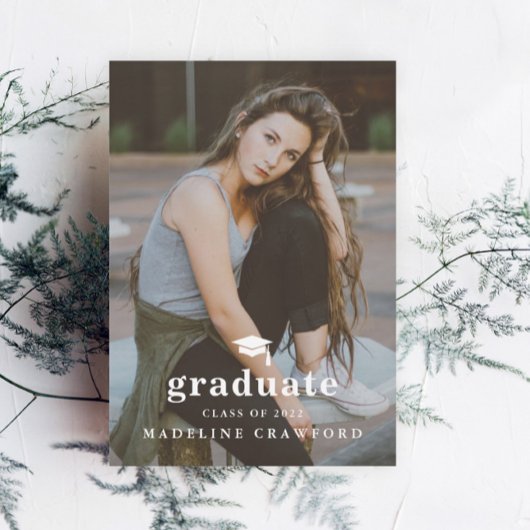 Simple Pet Photo Afstuderen Kaart