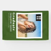 Simple Photo Afstuderen 2022 Announcement Green Spandoek (Horizontaal)