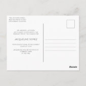 Simple Photo Afstuderen 2022 Announcement Salmon Briefkaart (Achterkant)