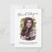 Simple Photo Afstuderen Bedankkaart (Voorkant)