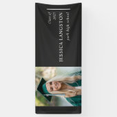 Simple Photo Afstuderen Black Banner (Verticaal)