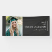Simple Photo Afstuderen Black Banner (Horizontaal)