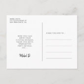 Simple Photo afstuderen Briefkaart (Achterkant)