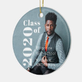 Simple Photo Afstuderen-foto Keramisch Ornament (Links)