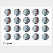 Simple Photo Afstuderen-foto Ronde Sticker (Vel)