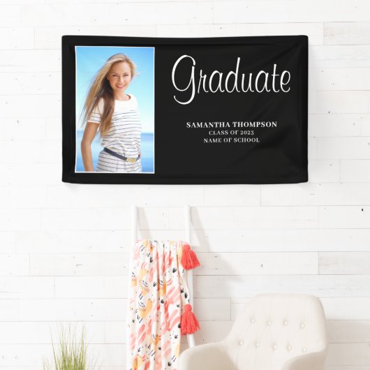 Simple Photo Afstuderen Spandoek (Insitu)