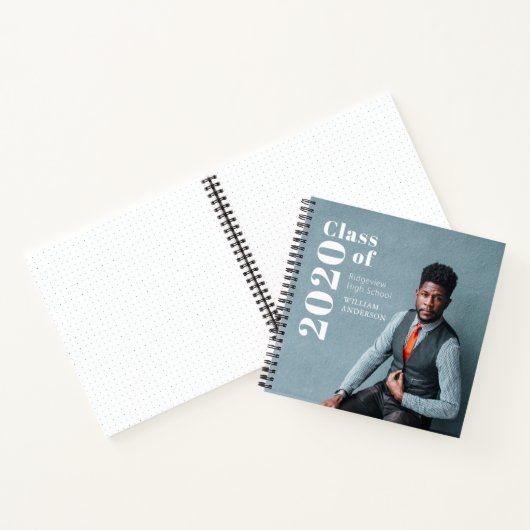 Simple Photo Bold Photo Afstuderen Notitieboek (Binnen)