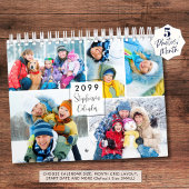 Simple Photo Collage 5 Per Month Kalender