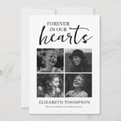 Simple Photo Collage Funeral Thank You Bedankkaart (Voorkant)