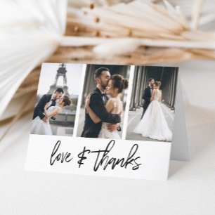 Simple Photo Collage Love Bedankt White
