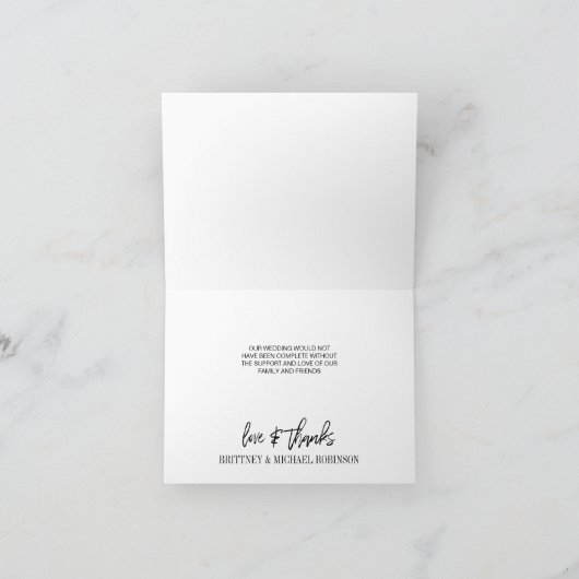 Simple Photo Collage Love Bedankt White (Binnen)