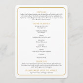 Simple Photo Funeral Memorial Order Of Service Programmakaart (Achterkant)