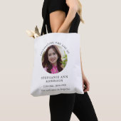 Simple Photo Funeral Memorial Tote Bag (Dichtbij)