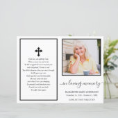 Simple Photo Funeral Program (Staand voorkant)