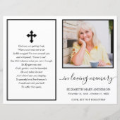 Simple Photo Funeral Program (Voorkant)