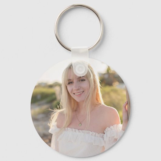 Simple Photo Graduate Keepsake Custom Sleutelhanger (Achterkant)