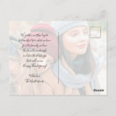 Simple Photo Happy Thanksgiving Food Greetings Briefkaart (Achterkant)