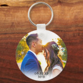 Simple Photo Jubileum Valentijnsdag Cadeaus Sleutelhanger (Voorkant)