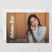 Simple Photo Modern Afstuderen Aankondiging (Voorkant)