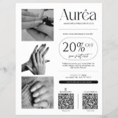 Simple Photo Nail Tech Beauty  Flyer (Voorkant)