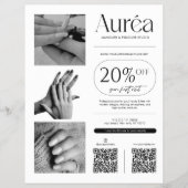 Simple Photo Nail Tech Beauty  Flyer (Voorkant)