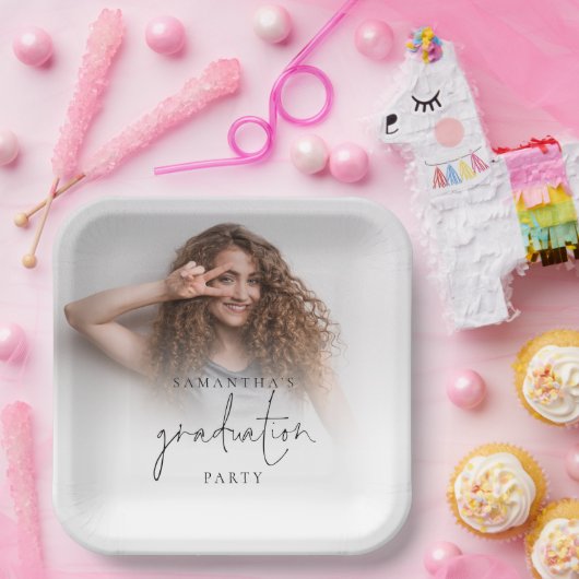 Simple Photo Name Script-Afstuderen Papieren Bordje (Feest)