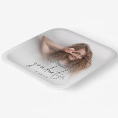 Simple Photo Name Script-Afstuderen Papieren Bordje (Gebogen)