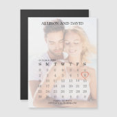 Simple Photo Overlay Calendar 6 Row Magnetic (Voorkant / Achterkant)