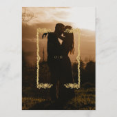 Simple Photo Overlay Wedding Kaart (Achterkant)